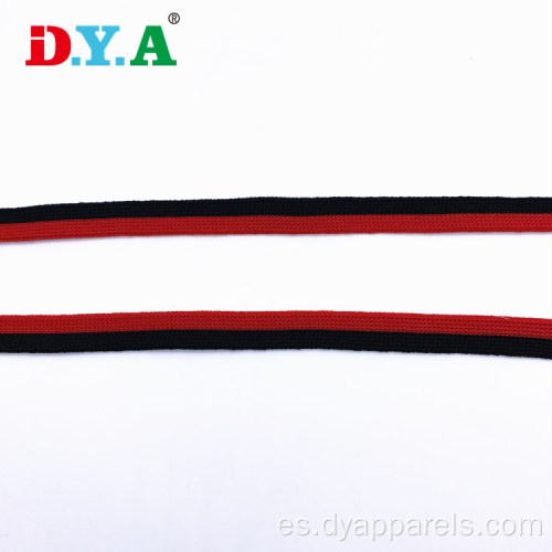 Corizas de tejido de poliéster rojo y negro de 1 cm